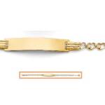 14K Heart ID Bracelet