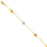 14K Snowball Bracelet