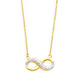 14K Infinity Necklace