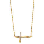 14K Cross Necklace
