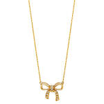 14K Ribbon Necklace