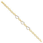 14K Heart Bracelet