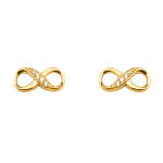 14K Infinity Earrings