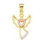 14K Angel Pendant