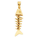 14K Motion Fish Bone