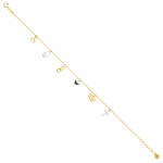 14K Dangling Bracelet