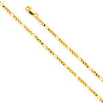 14K 2.3mm Figaro Chain