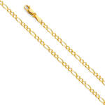 14K 2.7mm Figaro Chain