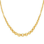 14K Gradated Hollow Necklace