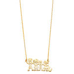 14K Family Sign Necklace