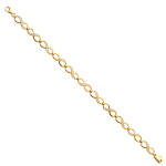 14K CZ Infinity Bracelet