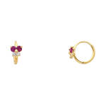 14K Flower Earrings